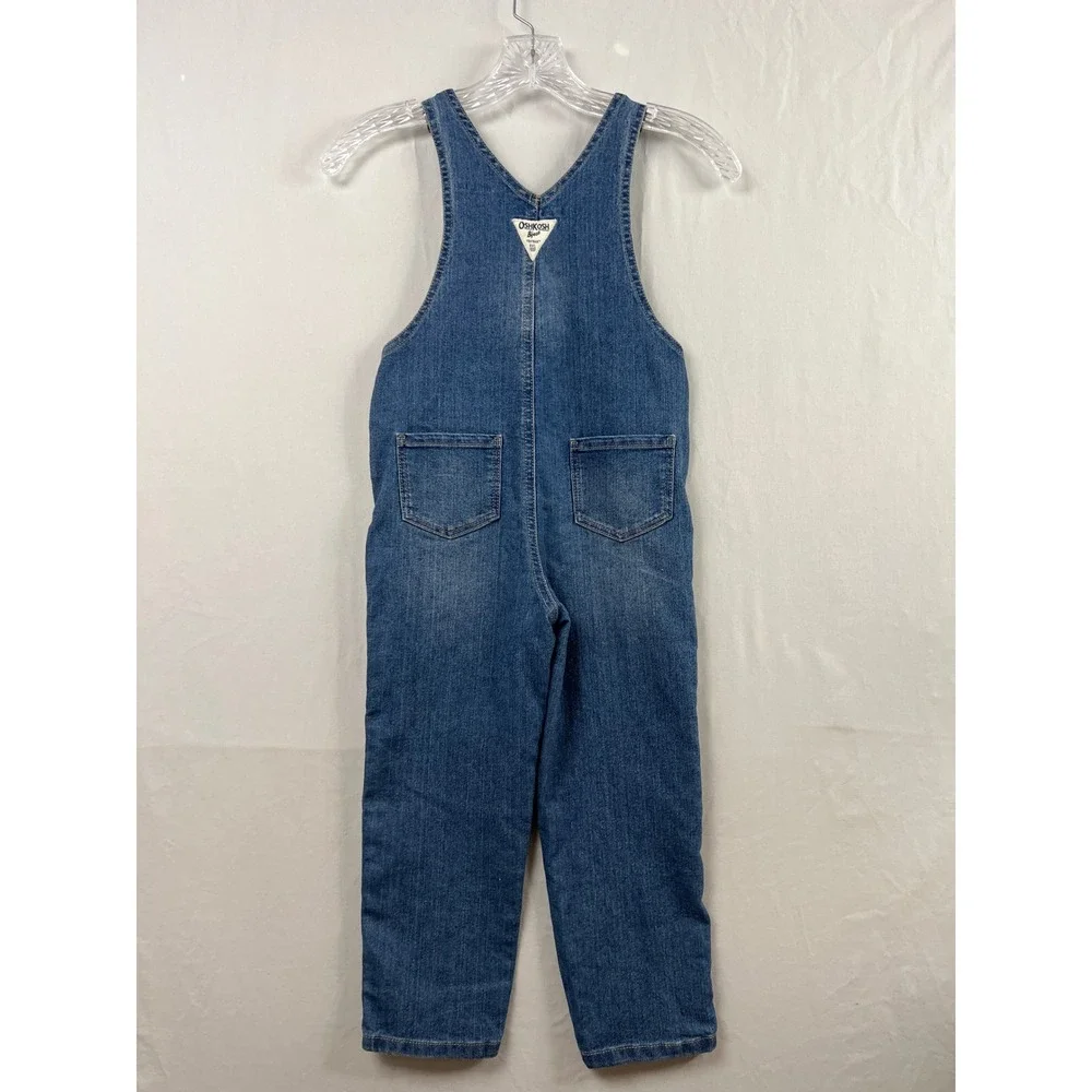 OshKosh B'gosh Overalls Toddler 5T Blue Airbrushed Turnt It Up To The Max Music
